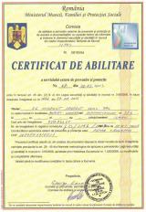 Certificat de abilitare PSI